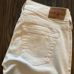 True Religion Johnny white jeans